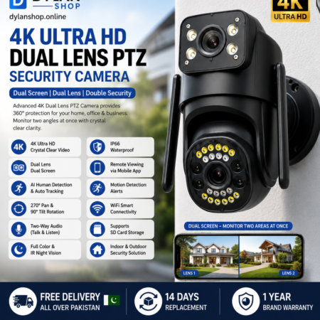 4K ULTRA HD Dual Lens Outdoor PTZ Camera