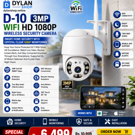 D-10 Wifi HD 1080P Wireless Security Camera